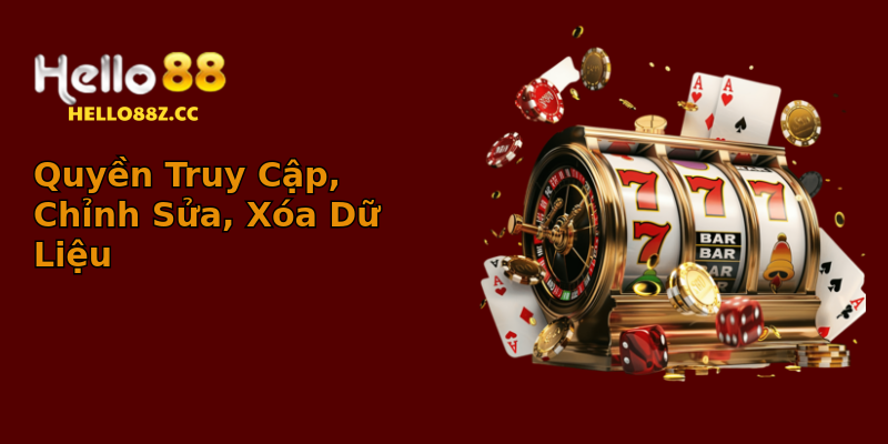 Quyền Truy Cập, Chỉnh Sửa, Xóa Dữ Liệu Quyền Truy Cập, Chỉnh Sửa, Xóa Dữ Liệu